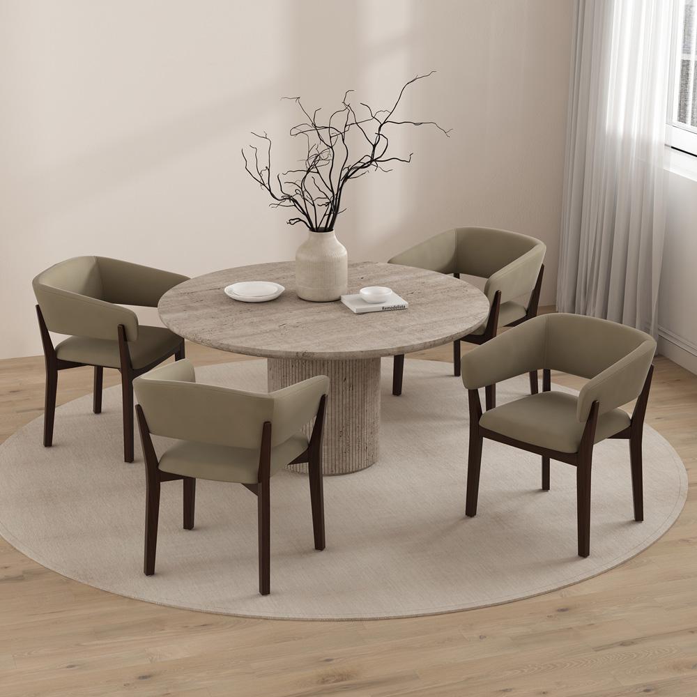 Manhattan Comfort - Blake Dining Armchair in Linen - Set of 4 - 4-DC102AR-LN veiw 7