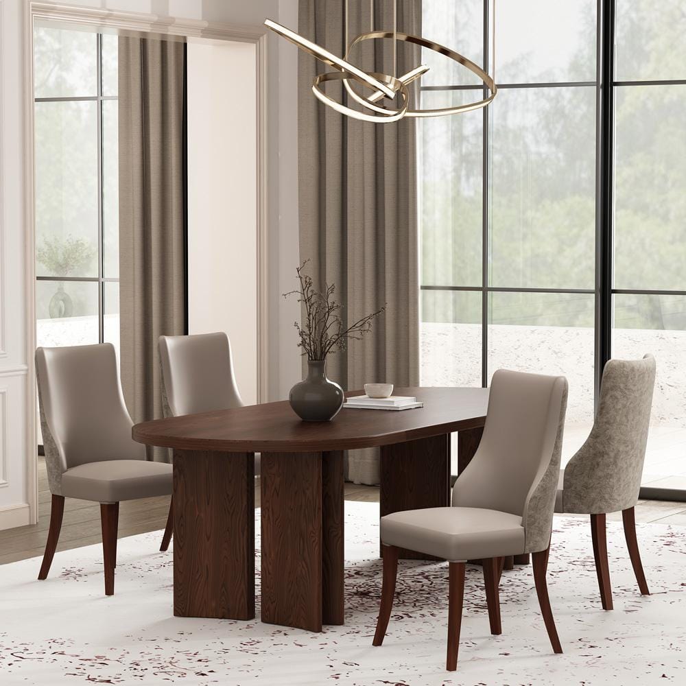 Manhattan Comfort - Connie Dining Chair in Taupe - Set of 4 - 2-DC095-TP veiw 8