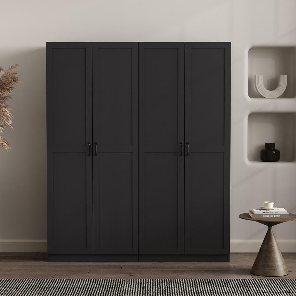 Manhattan Comfort - Cornelia Storage Closet 1.0 in Black - Set of 2 - 2-2BC-BK veiw 8