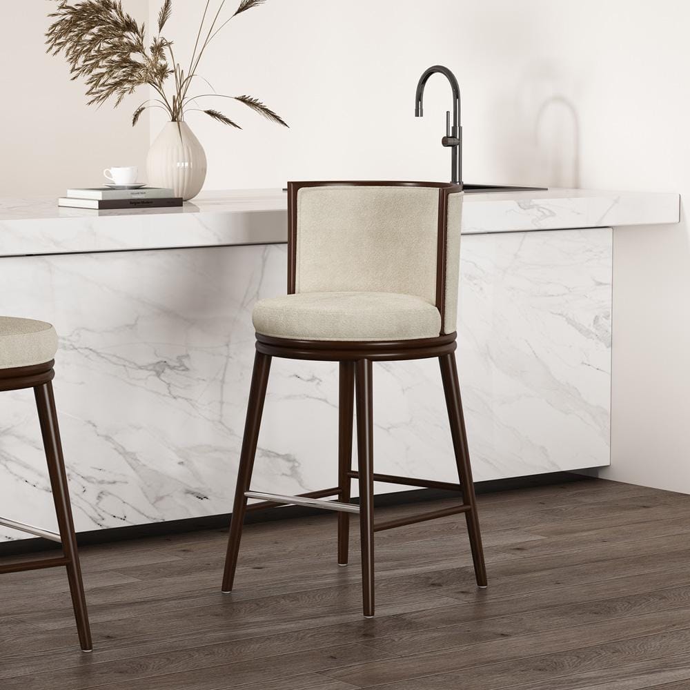 Manhattan Comfort - Evalyn Barstool in Cream - BS024-CR veiw 8