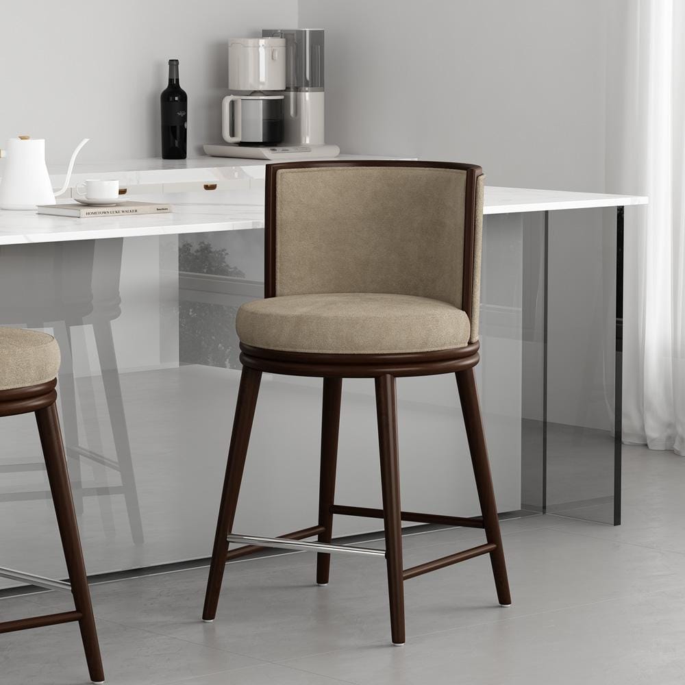Manhattan Comfort - Evalyn Counter Stool in Natural - CS021-NA veiw 8
