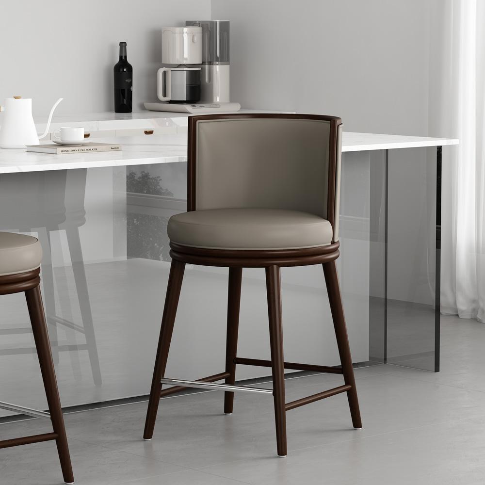 Manhattan Comfort - Evalyn Counter Stool in Taupe - CS021-TP veiw 8