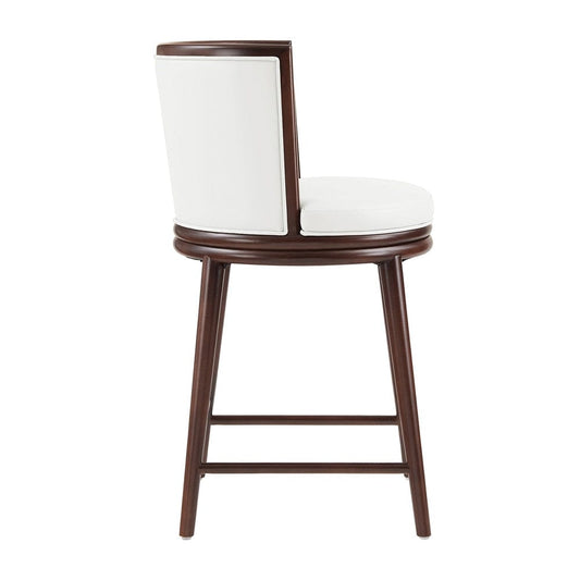Manhattan Comfort - Evalyn Counter Stool in White - Set of 2 - 2-CS021-WH veiw 2