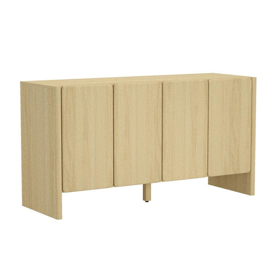 Manhattan Comfort - Linda 60in Sideboard in Natural Oak (4-Shelf) - SB008-NA veiw 2