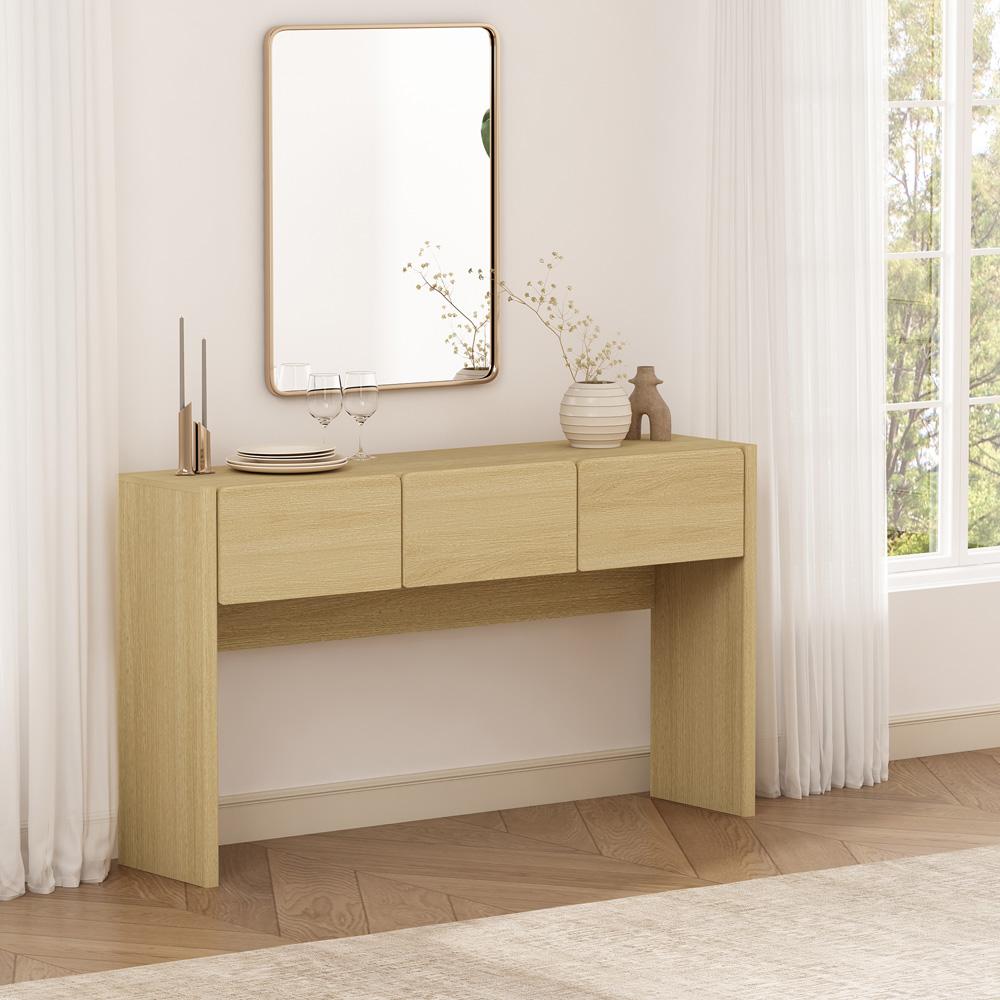 Manhattan Comfort - Linda Console Table in Natural Oak - DK002-NA veiw 8
