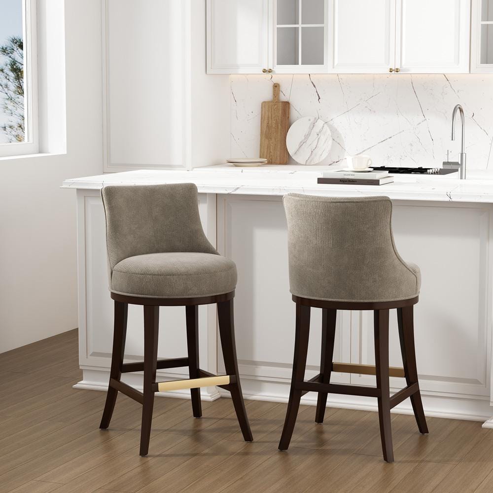 Manhattan Comfort - Lucia Barstool in Taupe - Set of 2 - 2-BS025-TP veiw 8