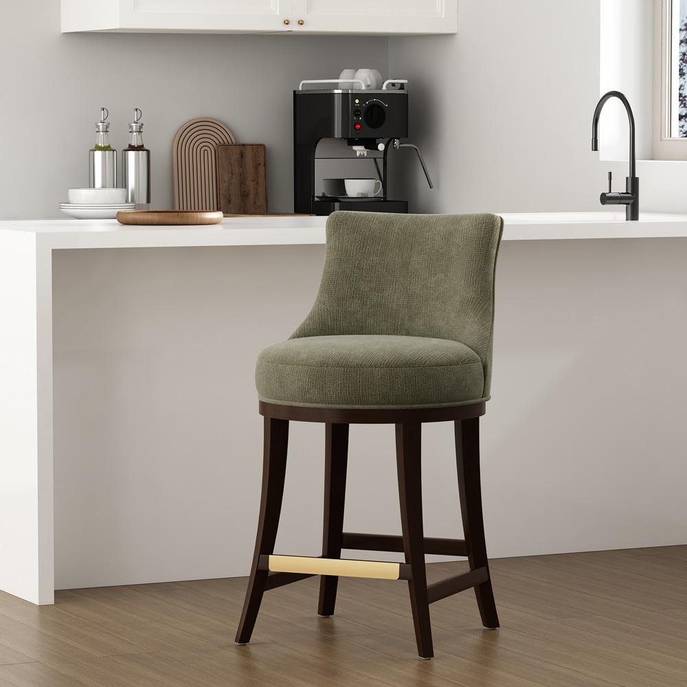 Manhattan Comfort - Lucia Counter Stool in Leaf Green - CS022-GR veiw 8
