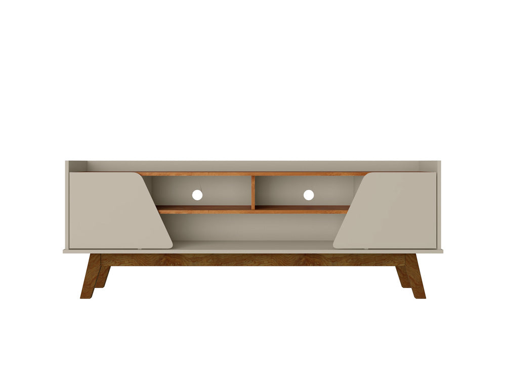 Manhattan Comfort - Marcus TV Stand with 5 Fixed Shelves in Rustic Brown - 260BMC9
