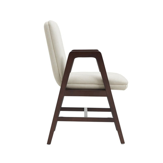Manhattan Comfort - Stella Dining Armchair in Cream - Set of 2 - 2-DC101AR-CR veiw 2
