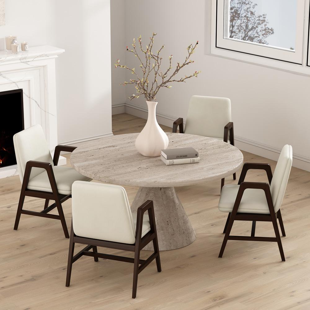 Manhattan Comfort - Stella Dining Armchair in Cream - Set of 4 - 4-DC101AR-CR veiw 7