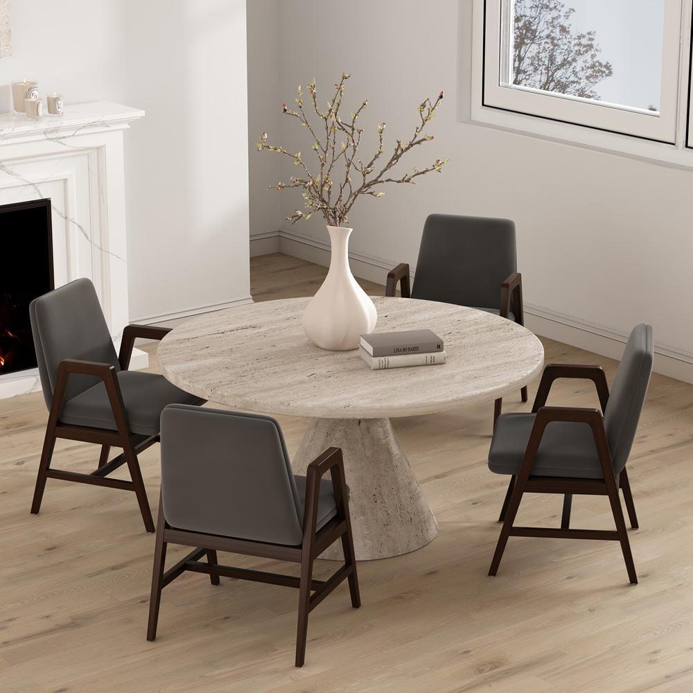 Manhattan Comfort - Stella Dining Armchair in Graphite - Set of 4 - 4-DC101AR-GY veiw 7