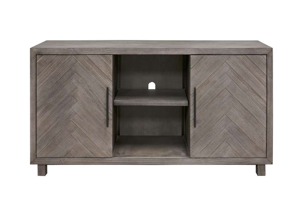 Martin Furniture - Palisades 60in TV Console, Fully Assembled, Gray - IMPA360 veiw 9