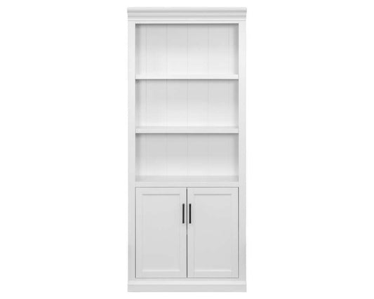 Martin Furniture - Abby - Modern Wood Lower Doors Bookcase, Fully Assembled, White - IMAY3278D veiw 2