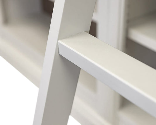 Contemporary Decorative Wooden Ladder, Fully Assembled White - IMAL402 view 2