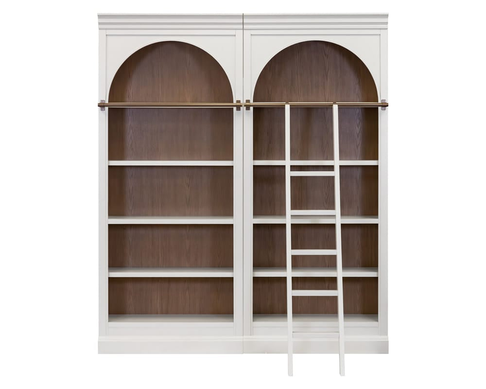 Contemporary Decorative Wooden Ladder, Fully Assembled White - IMAL402 view 5