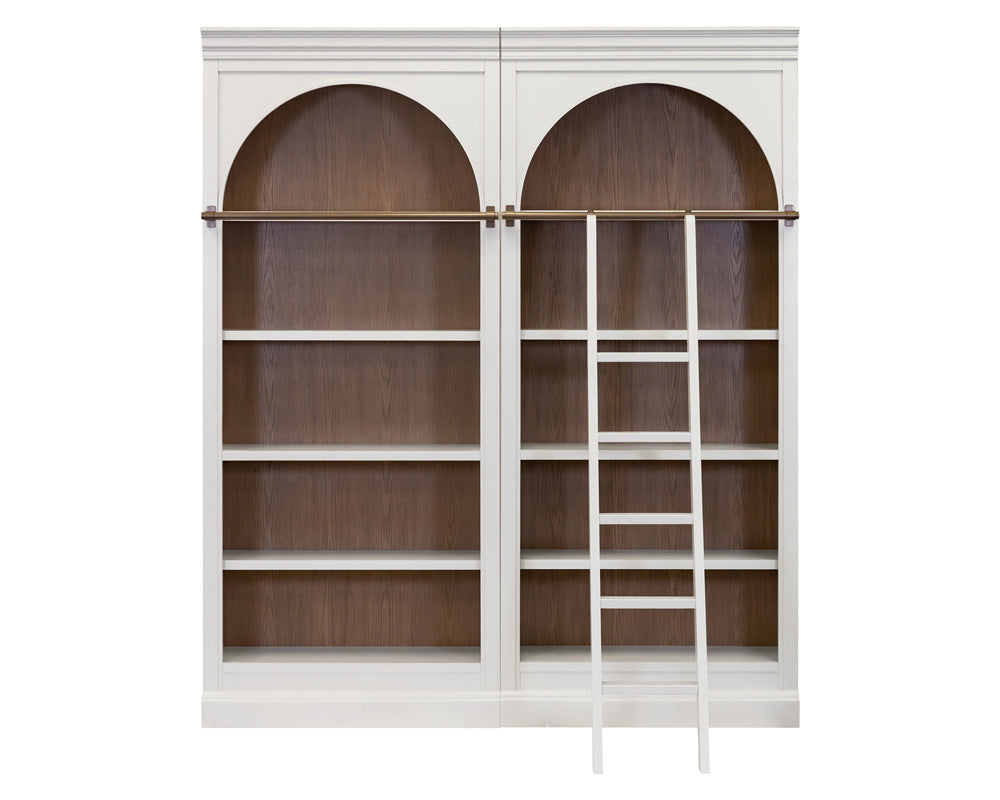 Contemporary Decorative Wooden Ladder, Fully Assembled White - IMAL402 view 5
