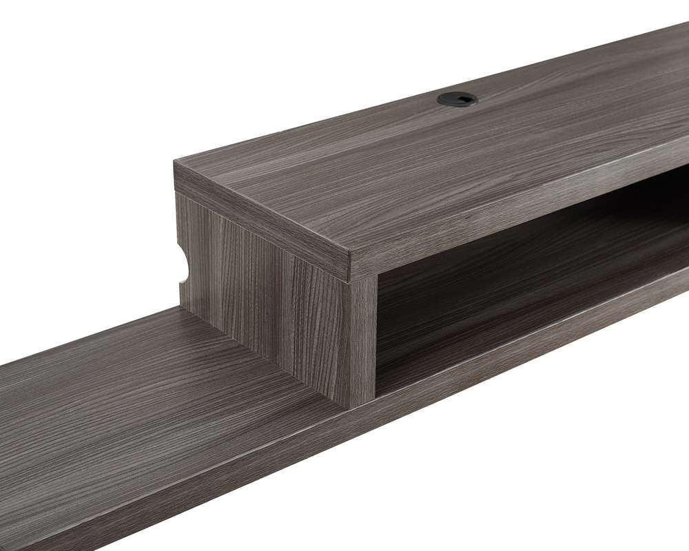 Martin Furniture - Asymmetrical Wall Mounted TV Console, 60-inch, Skyline Walnut - IMAS360S veiw 3