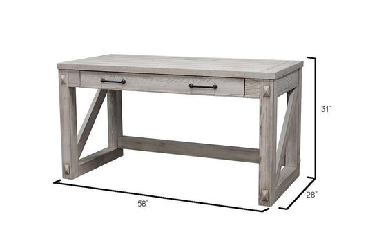 Martin Furniture - Avondale Writing Desk, White - IMAE384W veiw 2