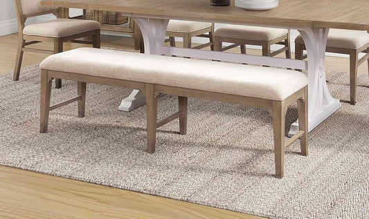 Martin Furniture - Bluff Point - Modern Wood Dining Bench, Kitchen Table Seating, Brown - IMBL60 veiw 2