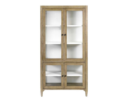 Martin Furniture - Bluff Point - Modern Wood Dining Display Cabinet, Kitchen Storage, Bookcase, Brown - IMBL4078 veiw 2