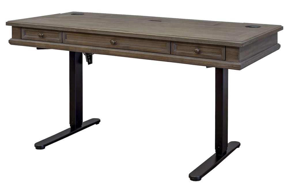 Martin Furniture - Carson Wood Electronic Sit/Stand Desk, Gray - IMCA384T-Kit veiw 7