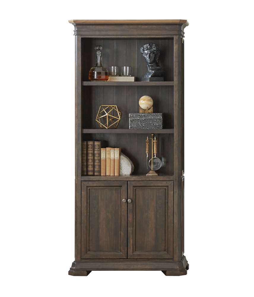 Martin Furniture - Sonoma Executive Bookcase With Doors, Fully Assembled, Brown - IMSA3678D veiw 4
