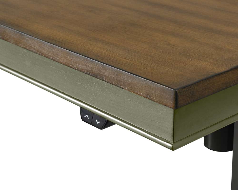 Martin Furniture - Soho Farmhouse Electric Sit/Stand Desk, Green - IMFT384TG-Kit veiw 6