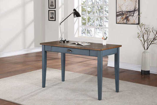 Martin Furniture - Soho Farmhouse Wood Writing Desk, Blue - IMFT384B veiw 2