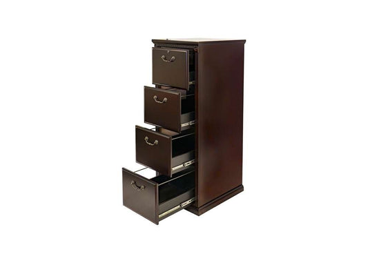 Martin Furniture - Huntington Club Four Drawer File Cabinet, Cherry - IMHCR204D veiw 2