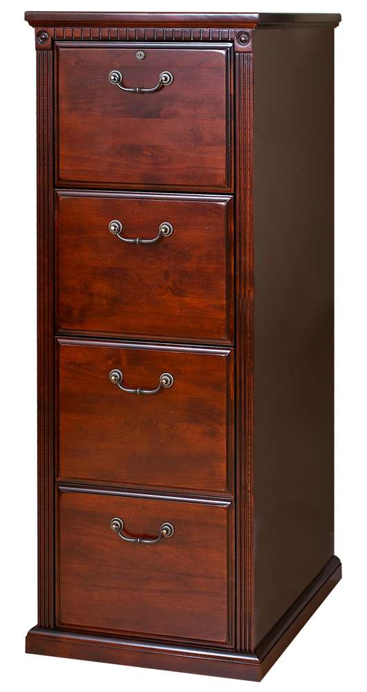 Martin Furniture - Huntington Club Four Drawer File Cabinet, Cherry - IMHCR204D veiw 8