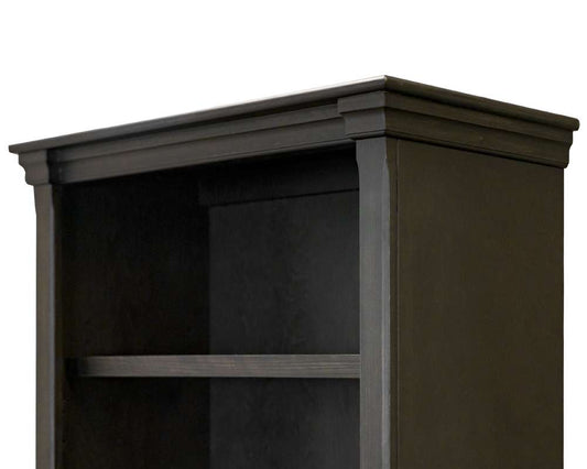 Martin Furniture - Kingston - Traditional Wood Bookcase With Doors, Office Shelving, Storage Cabinet, Fully Assembled, Dark Brown - IMKN3678D veiw 2