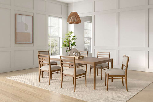 Martin Furniture - Lachlan - Modern Wood Rectangular Kitchen Dining Table, Brown - IMLN7240 veiw 2
