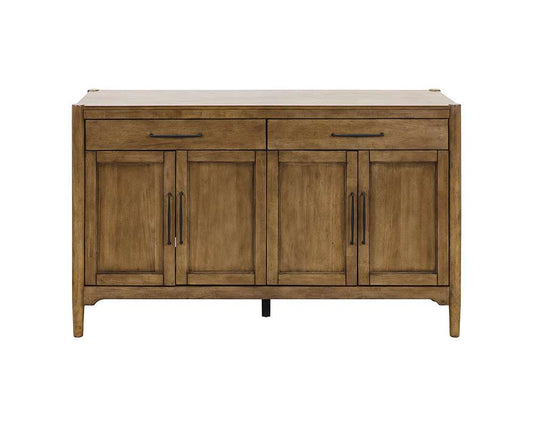 Martin Furniture - Lachlan - Modern Wood Sideboard, Dining Storage, Entertainment Center, TV Stand, Fully Assembled, Brown - IMLN360 veiw 2