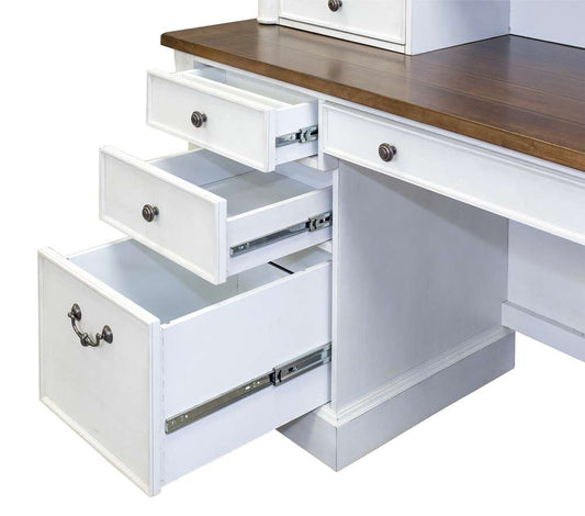 Martin Furniture - Durham Rustic Wood Credenza, White - IMDU689 veiw 2