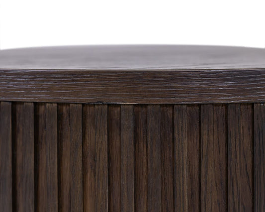 Martin Furniture - Tulane - Modern Round Coffee Table, Side Table, Cocktail Stand, Fully Assembled, Brown - IMTU4218 view 2
