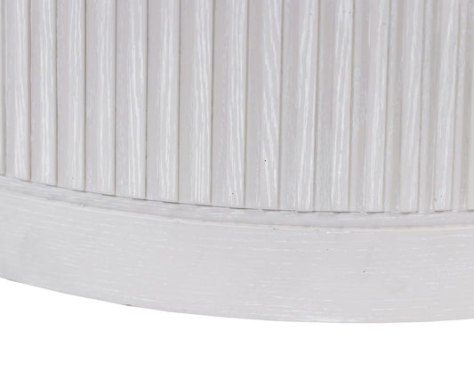 Martin Furniture - Tulane - Modern Round Coffee Table, Side Table, Cocktail Stand, Fully Assembled, White - IMTU4218W view 2