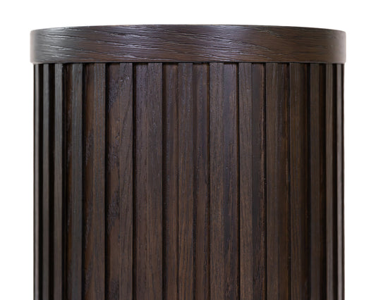 Martin Furniture - Tulane - Modern Round Pedestal Table, Side Table, Cocktail Stand, Fully Assembled, Brown - IMTU1230 view 2