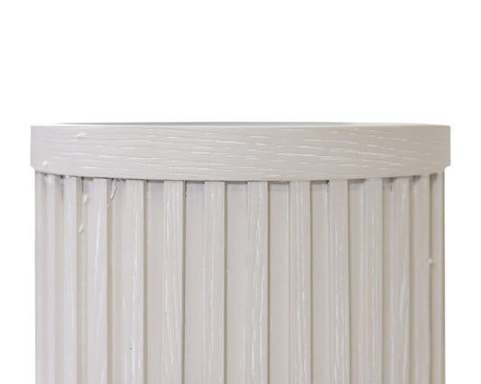 Martin Furniture - Tulane - Modern Round Pedestal Table, Side Table, Cocktail Stand, Fully Assembled, White - IMTU1224W view 2