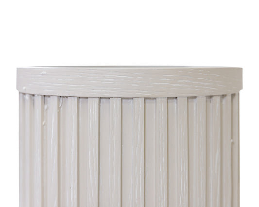 Martin Furniture - Tulane - Modern Round Pedestal Table, Side Table, Cocktail Stand, Fully Assembled, White - IMTU1224W view 2