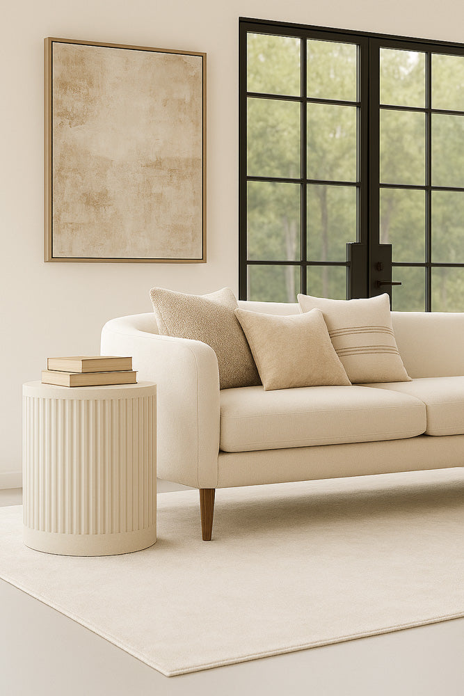 Martin Furniture - Tulane - Modern Round Pedestal Table, Side Table, Cocktail Stand, Fully Assembled, White - IMTU1824W view 5