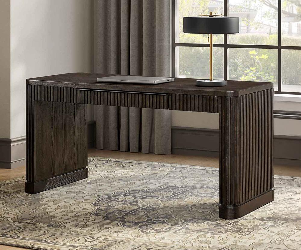 Martin Furniture - Tulane Writing Desk, Executive Writing Desk, Writing Table, Office Desk, Brown - IMTU384 veiw 8