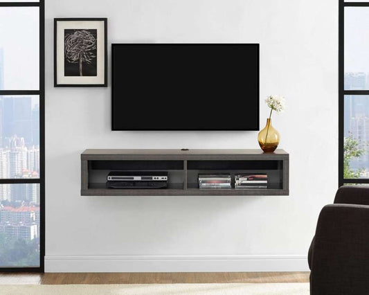 Martin Furniture - Wall Mounted TV Console, 48-inch, Skyline Walnut - IMSE350S veiw 2