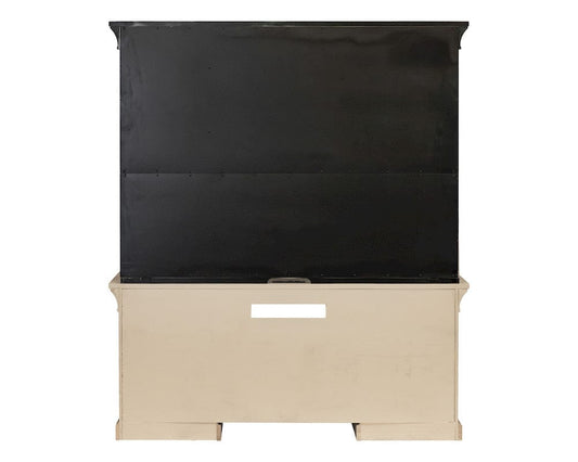 Martin Furniture - Willow Lane - Traditional Wood Executive Desk, Office Storage Hutch with Doors, Brown - IMWL682N-689NKIT view 2