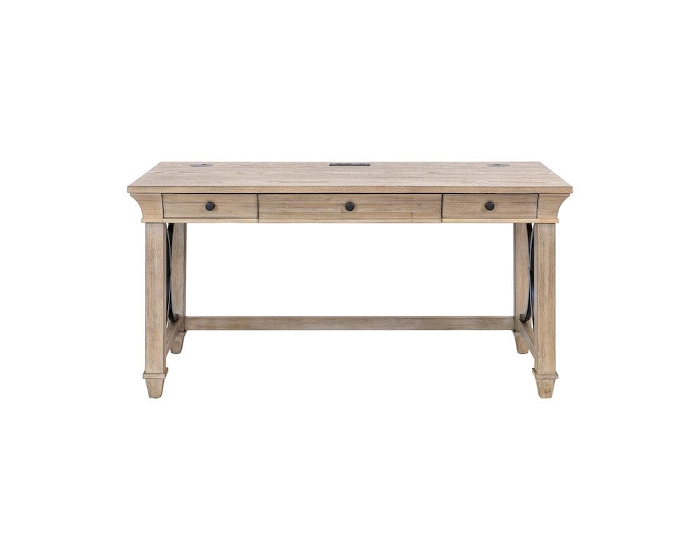 Martin Furniture - Willow Lane - Traditional Wood Writing Desk, Office Table with Drawers, Brown - IMWL384N view 10