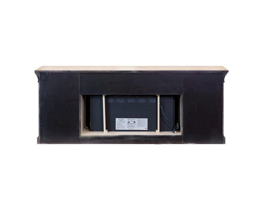 Martin Furniture - Willow Lane - Transitional 80" Fireplace Console, Entertainment Storage, TV Stand, Fully Assembled, Natural Oak - IMWL380FPN view 2