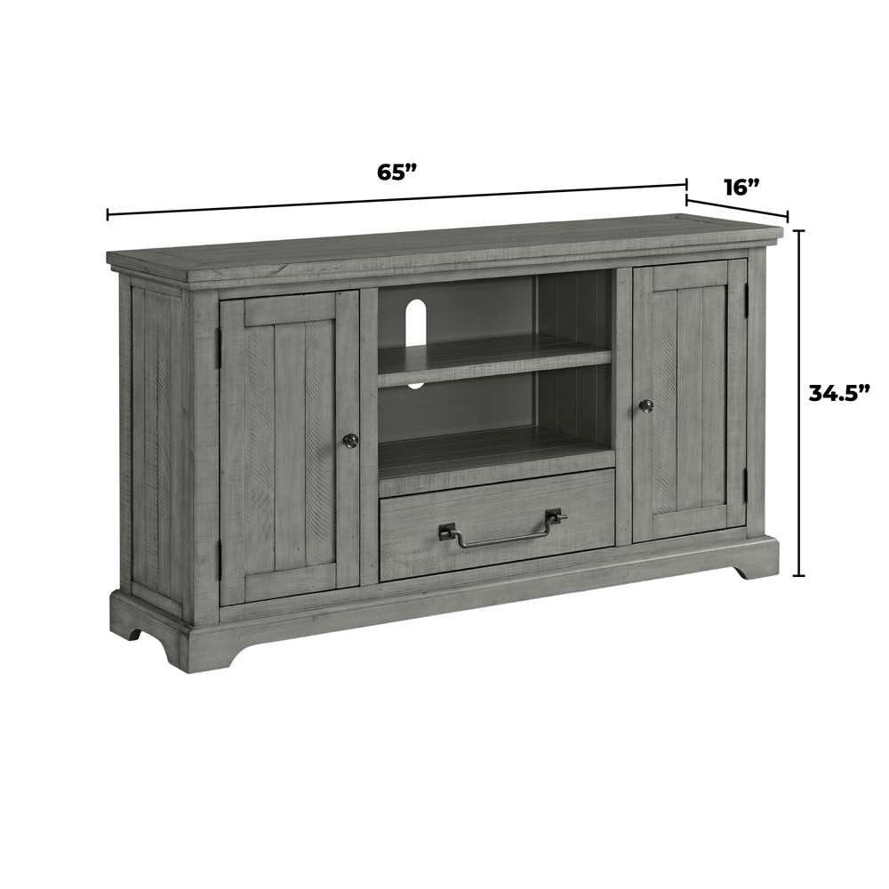 Martin Svensson Home- Banks 4 Door TV Stand, Driftwood -909901 veiw 11