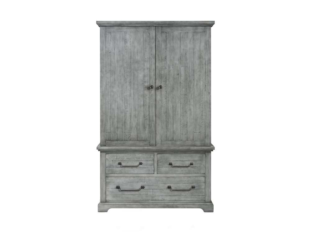 Martin Svensson Home - Beach House 3 Drawer Armoire, Dove Grey - 6803927 veiw 4