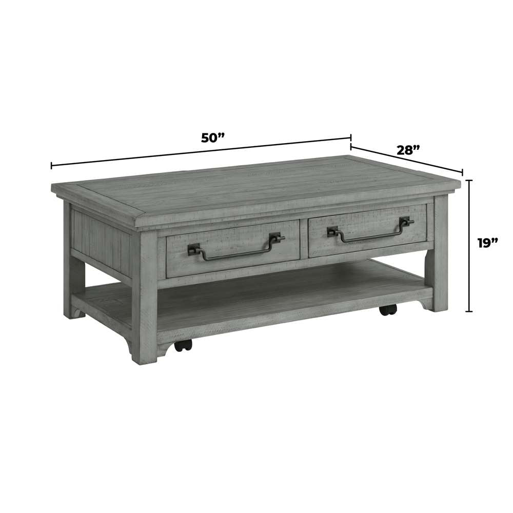 Martin Svensson Home - Beach House Dove Grey 1-Drawer End Table - 860239 veiw 7