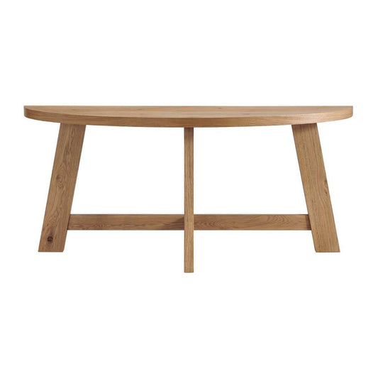 Martin Svensson Home - BoHo Natural Wood Half Moon Sofa Console Table - 8706744 veiw 2
