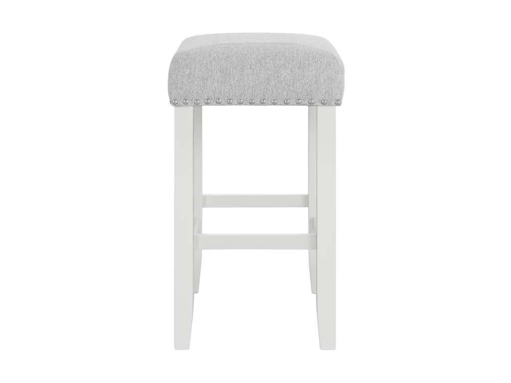 Martin Svensson Home - Cordero Counter Height Stool (Set of 2) White and Heather Grey - 5302337 veiw 3